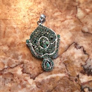 Beautiful large emerald pendant